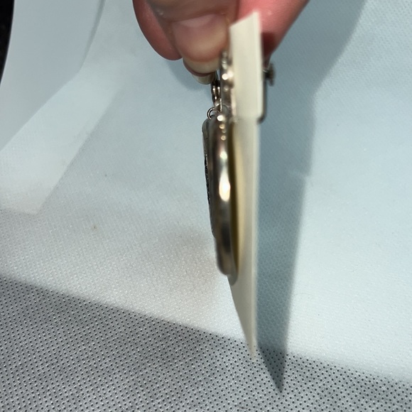 VINTAGE EARRINGS STERLING SILVER SCREW-BACK POST WESTERN BRONCO DESIGN EAR RINGS - Picture 7 of 11